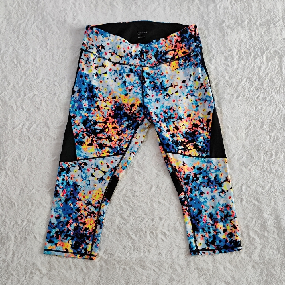 Calvin Klein Performance Floral Print Capri Leggings